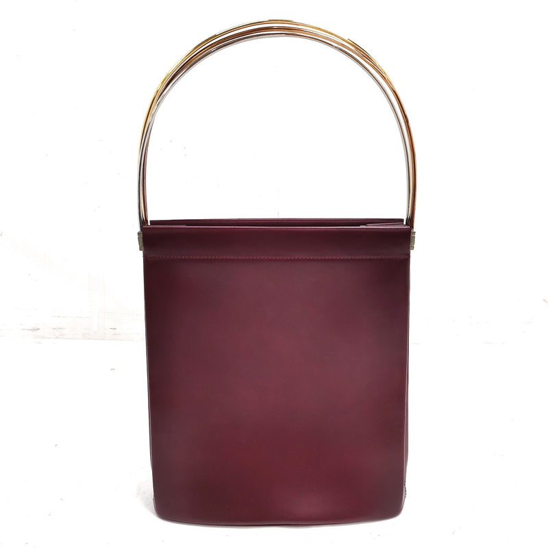 Cartier Hand Bag Bordeaux Leather