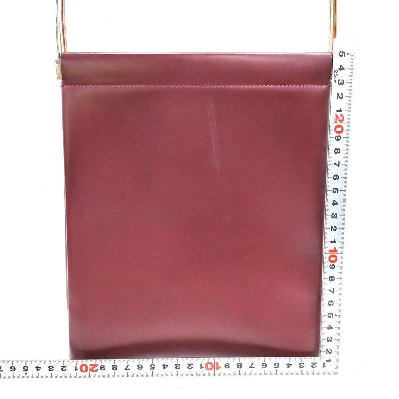 Cartier Hand Bag Bordeaux Leather