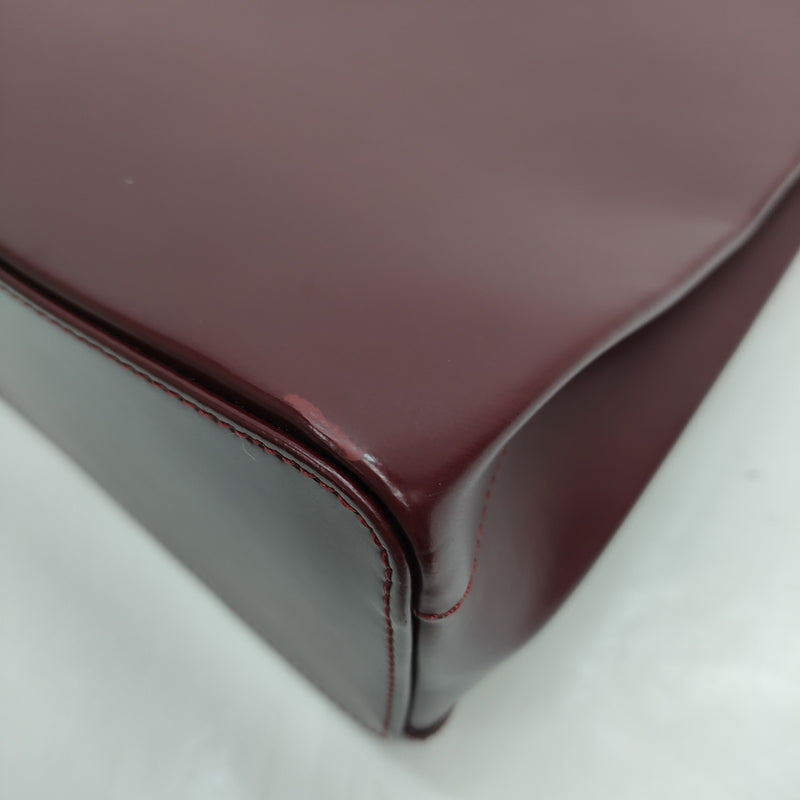 Cartier Hand Bag Bordeaux Leather