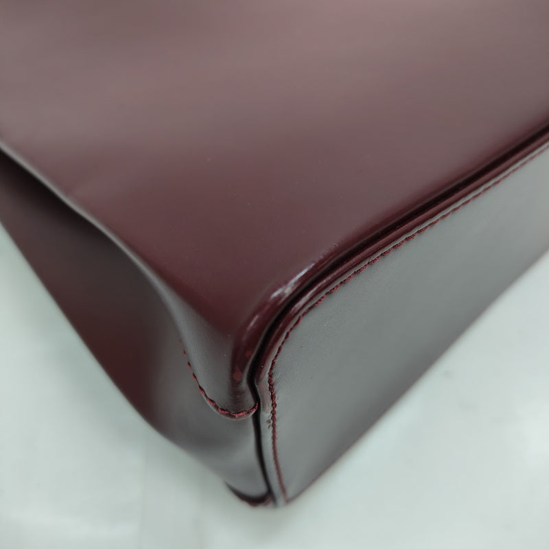 Cartier Hand Bag Bordeaux Leather