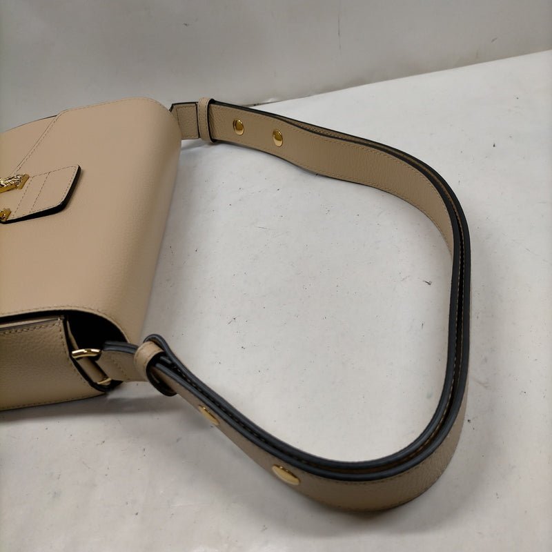 Versace Shoulder Bag Beige Leather