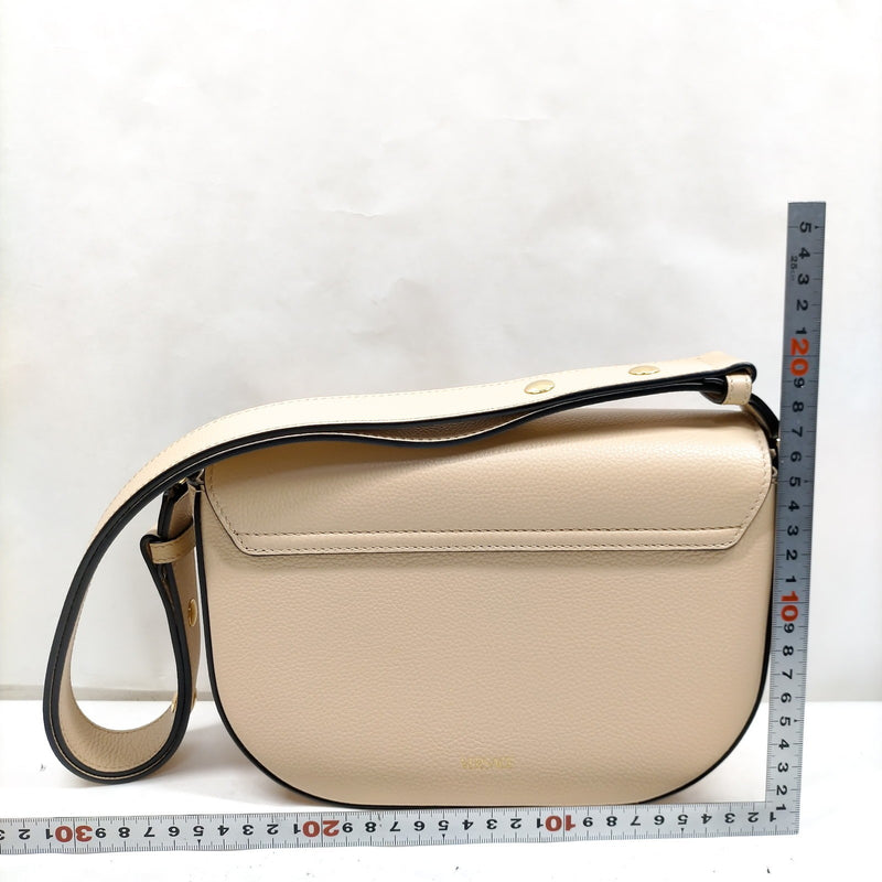 Versace Shoulder Bag Beige Leather