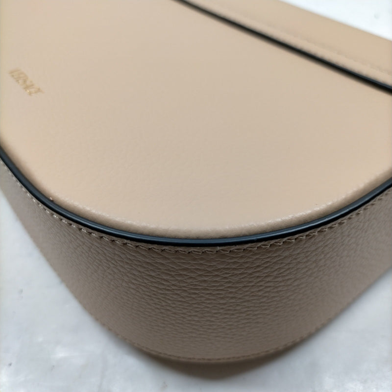 Versace Shoulder Bag Beige Leather
