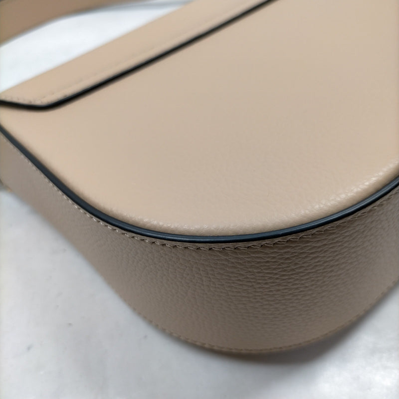 Versace Shoulder Bag Beige Leather