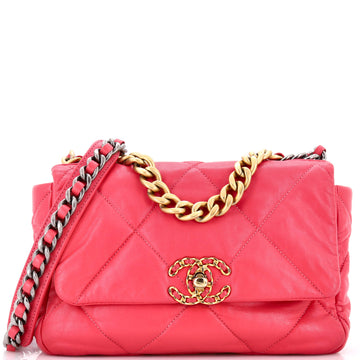 Chanel 19 Flap Bag Quilted Leather