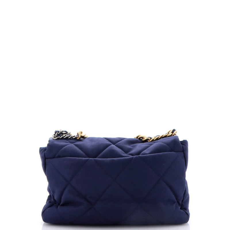 Chanel 19 Flap Bag Quilted Canvas Maxi
