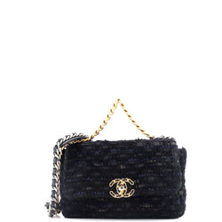 Chanel 19 Flap Bag Quilted Tweed And