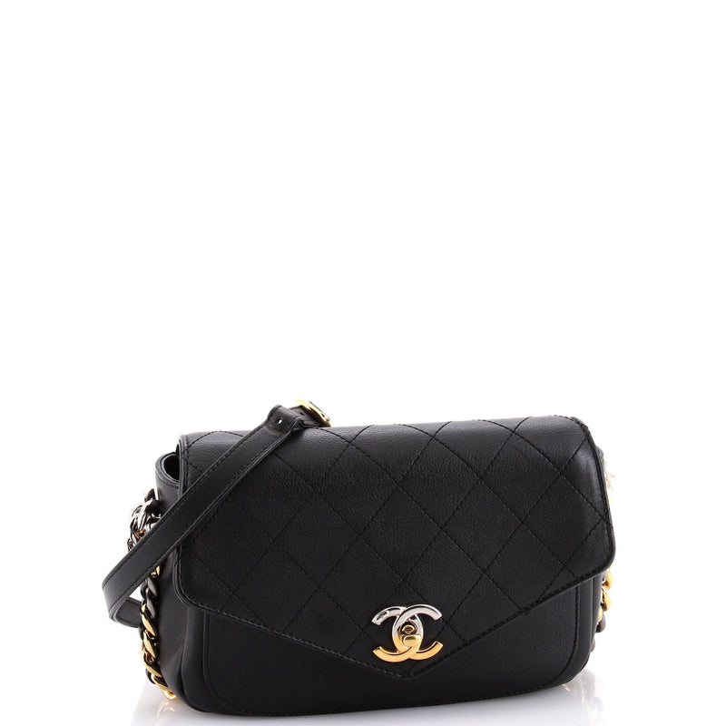 Chanel Two Tone Envelope Flap Bag