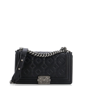Chanel Arabesque Boy Flap Bag Embossed