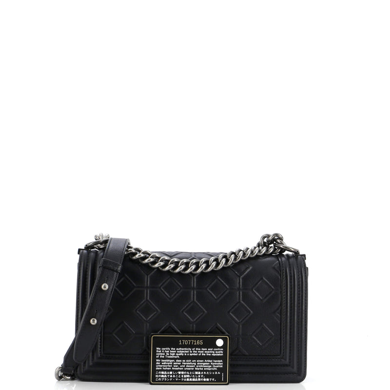 Chanel Arabesque Boy Flap Bag Embossed