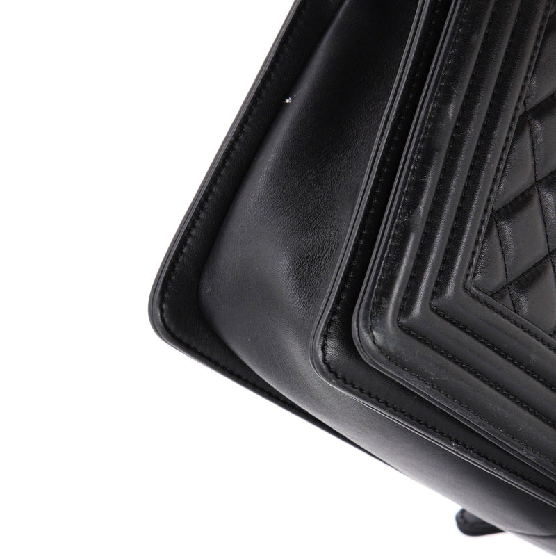 Chanel Boy Flap Bag Quilted Lambskin Old
