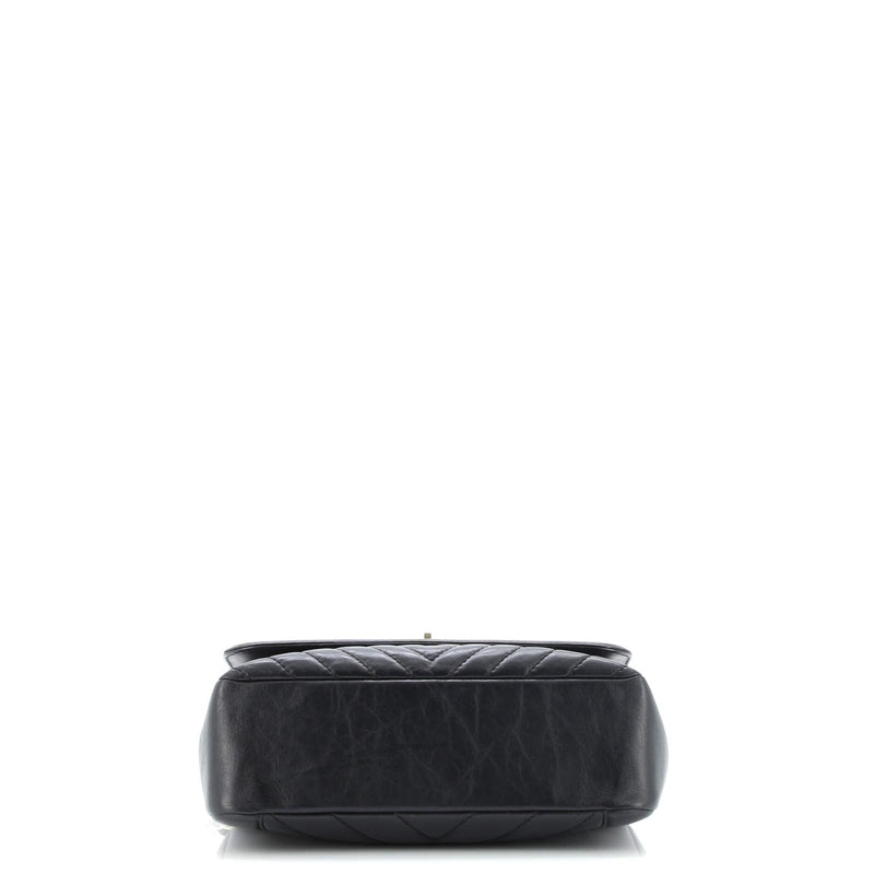 Chanel Top Handle Flap Bag Chevron