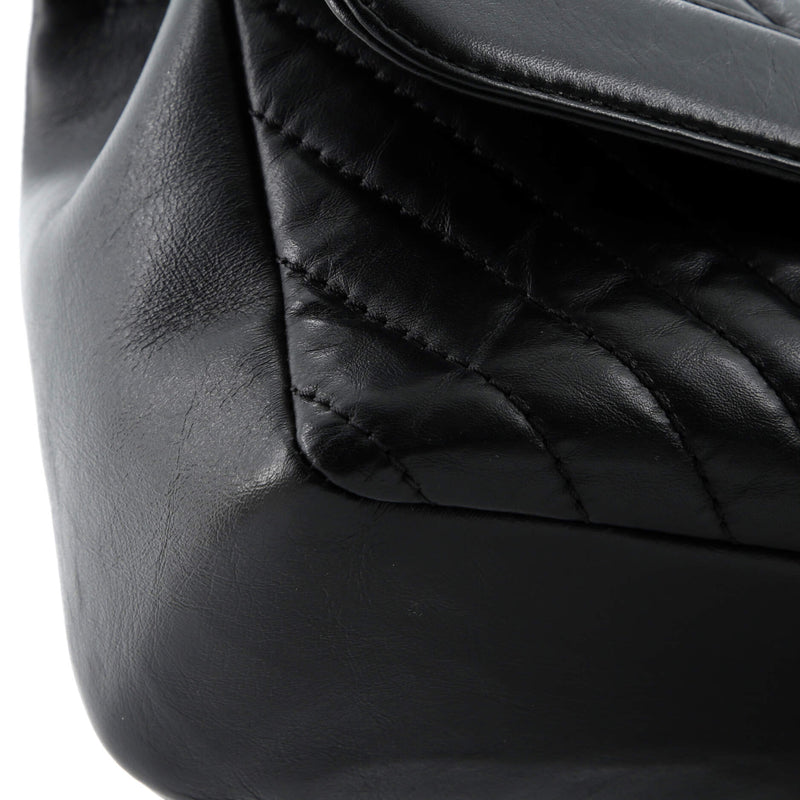 Chanel Top Handle Flap Bag Chevron