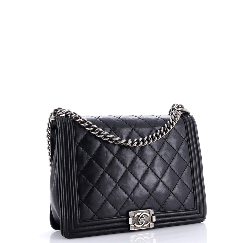 Chanel Boy Flap Bag Quilted Calfskin