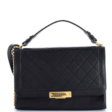 Chanel Label Click Flap Bag Quilted