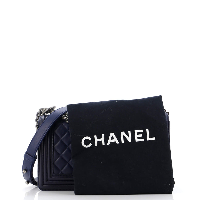 Chanel Boy Flap Bag Quilted Lambskin Old