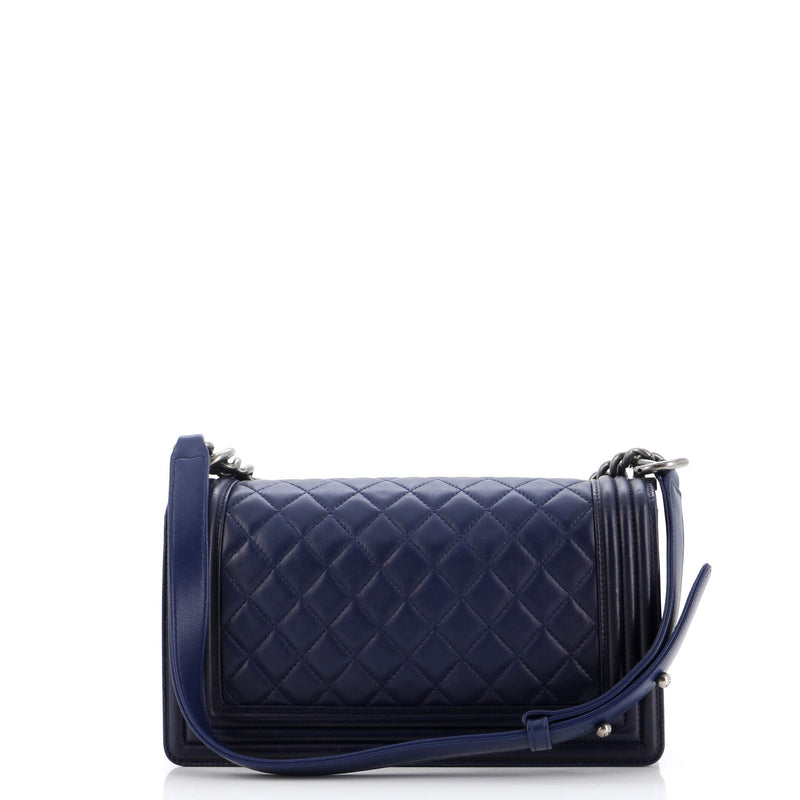 Chanel Boy Flap Bag Quilted Lambskin Old
