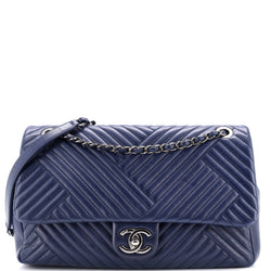 Chanel Cc Crossing Flap Bag Chevron