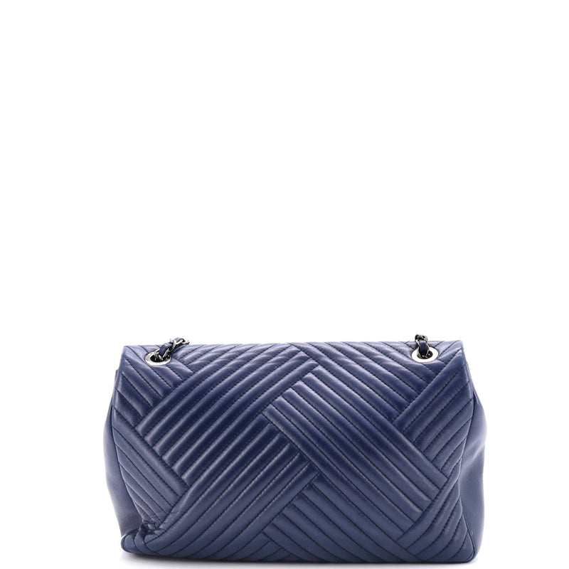 Chanel Cc Crossing Flap Bag Chevron