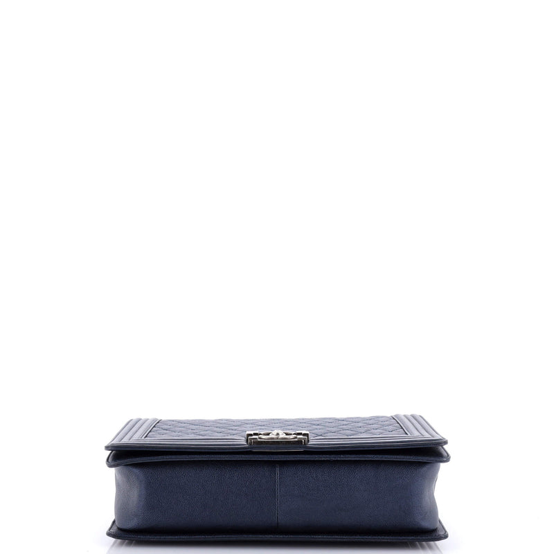 Chanel Boy Flap Bag Quilted Metallic