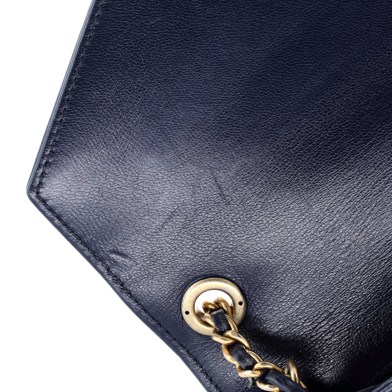 Chanel Reversed Flap Bag Chevron