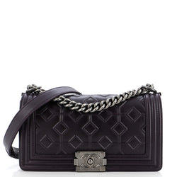 Chanel Arabesque Boy Flap Bag Embossed