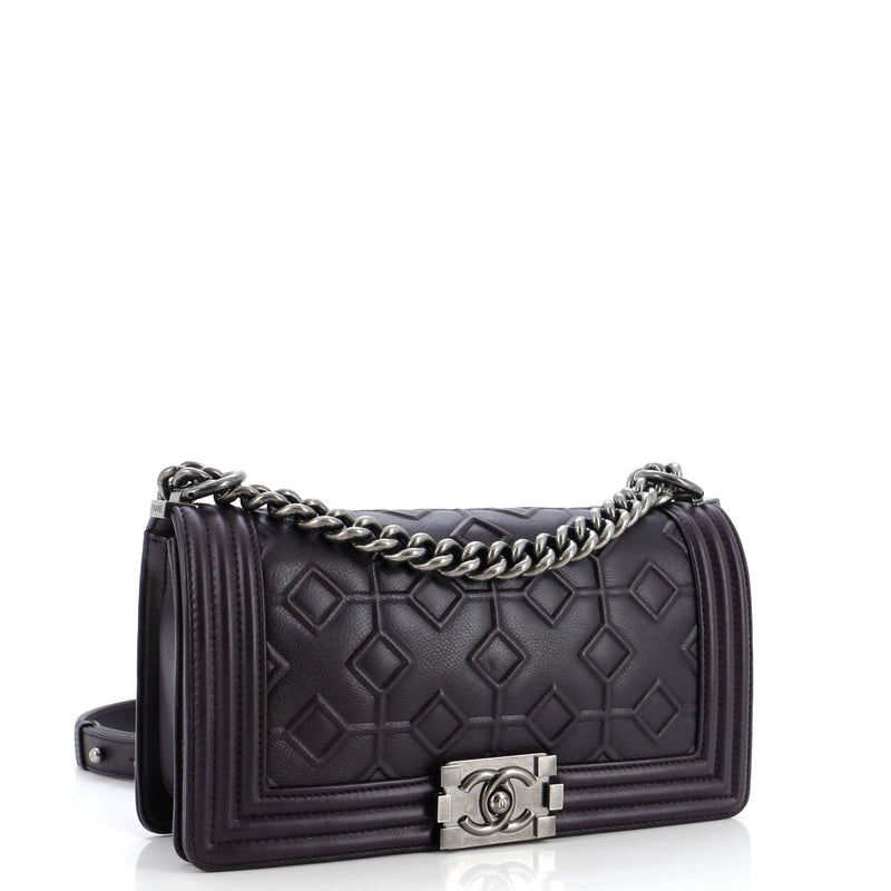 Chanel Arabesque Boy Flap Bag Embossed