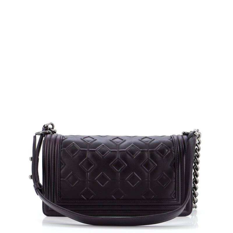 Chanel Arabesque Boy Flap Bag Embossed
