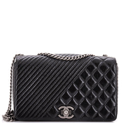 Chanel Coco Boy Flap Bag Quilted Aged