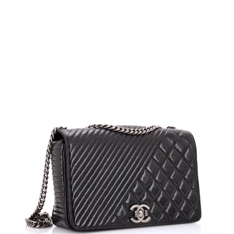 Chanel Coco Boy Flap Bag Quilted Aged