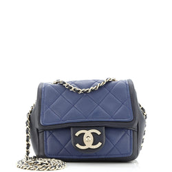 Chanel Graphic Flap Bag Quilted Calfskin