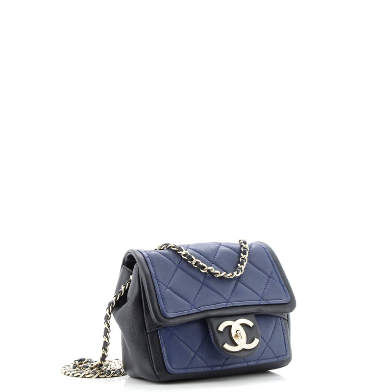 Chanel Graphic Flap Bag Quilted Calfskin