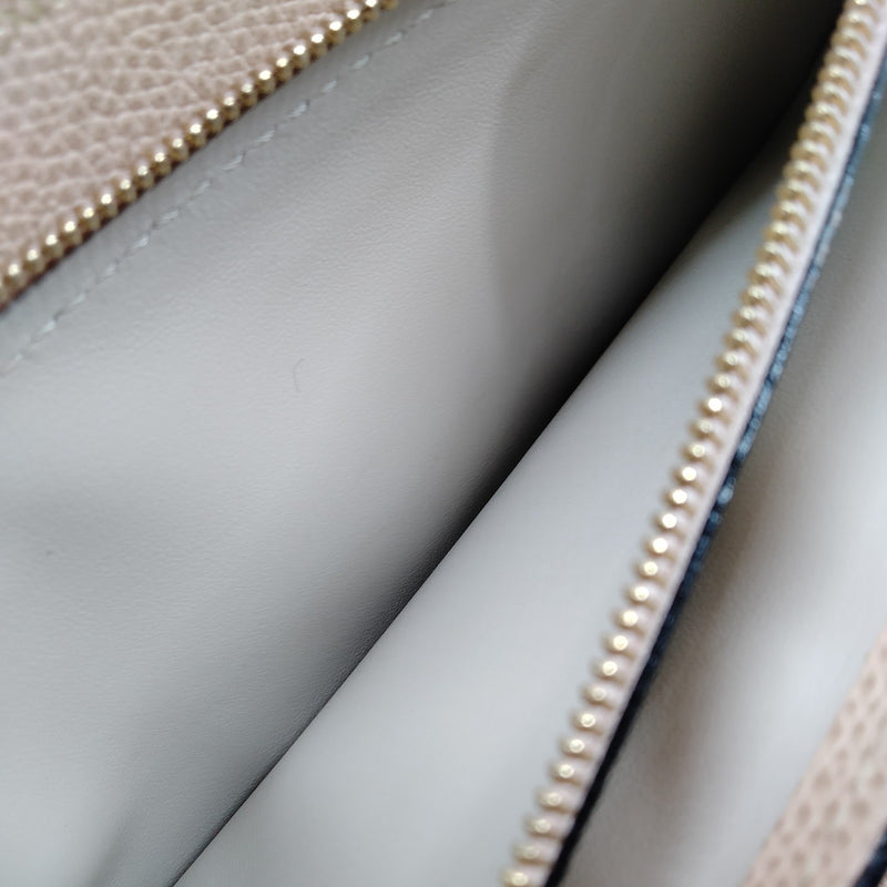 Valextra Long Wallet Beige Leather