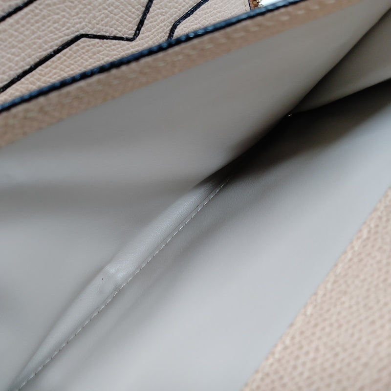 Valextra Long Wallet Beige Leather