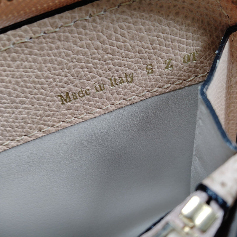 Valextra Long Wallet Beige Leather