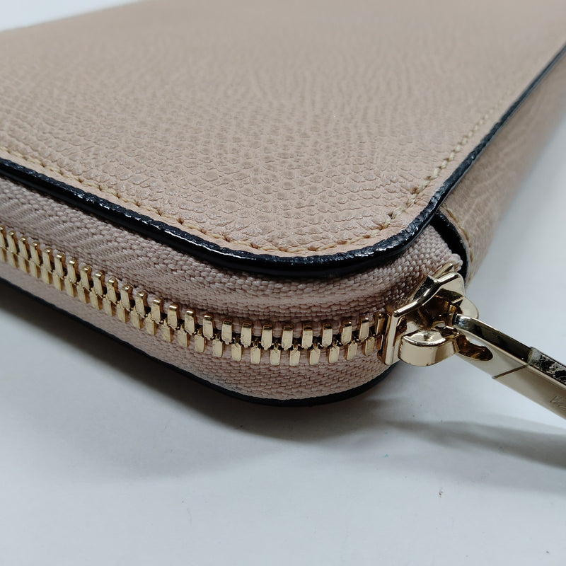 Valextra Long Wallet Beige Leather