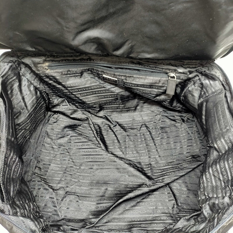 Prada Hand Bag Black Nylon