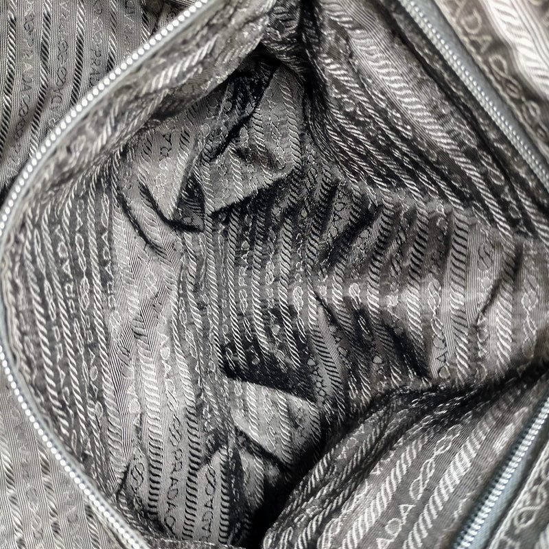 Prada Hand Bag Black Nylon
