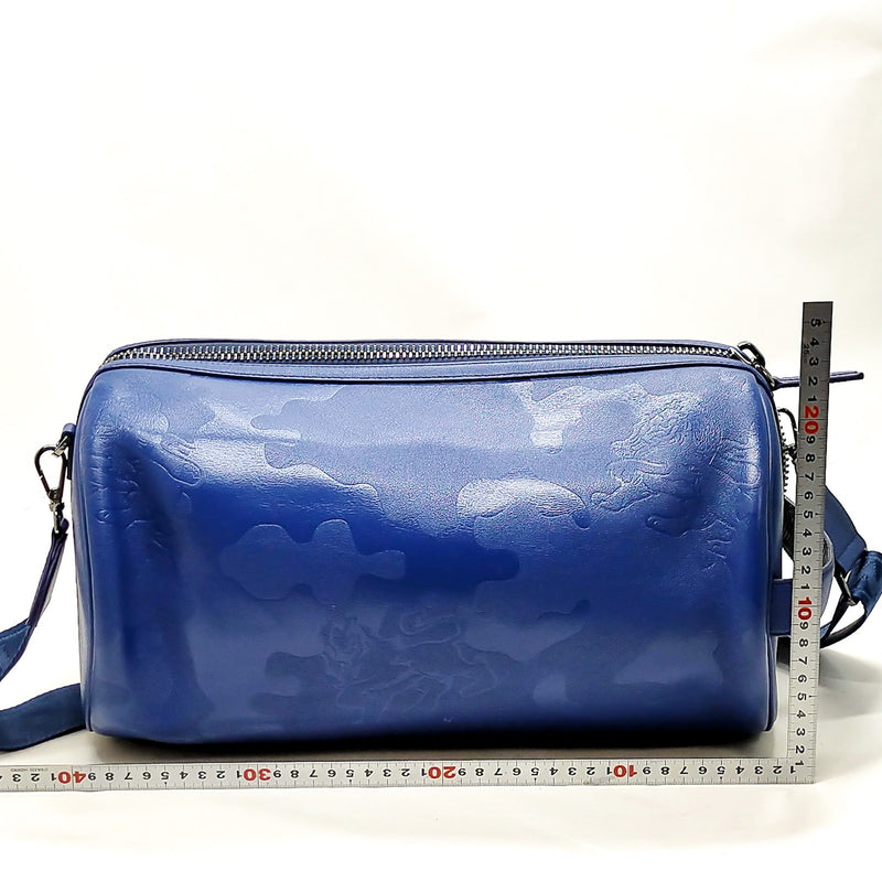 Mcm Crossbody Bag Navy Blue Leather