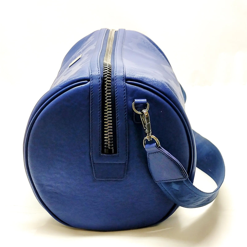 Mcm Crossbody Bag Navy Blue Leather