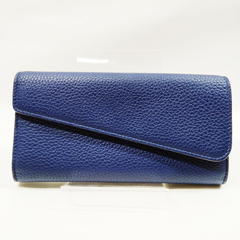 Christian Dior Long Wallet Navy Blue