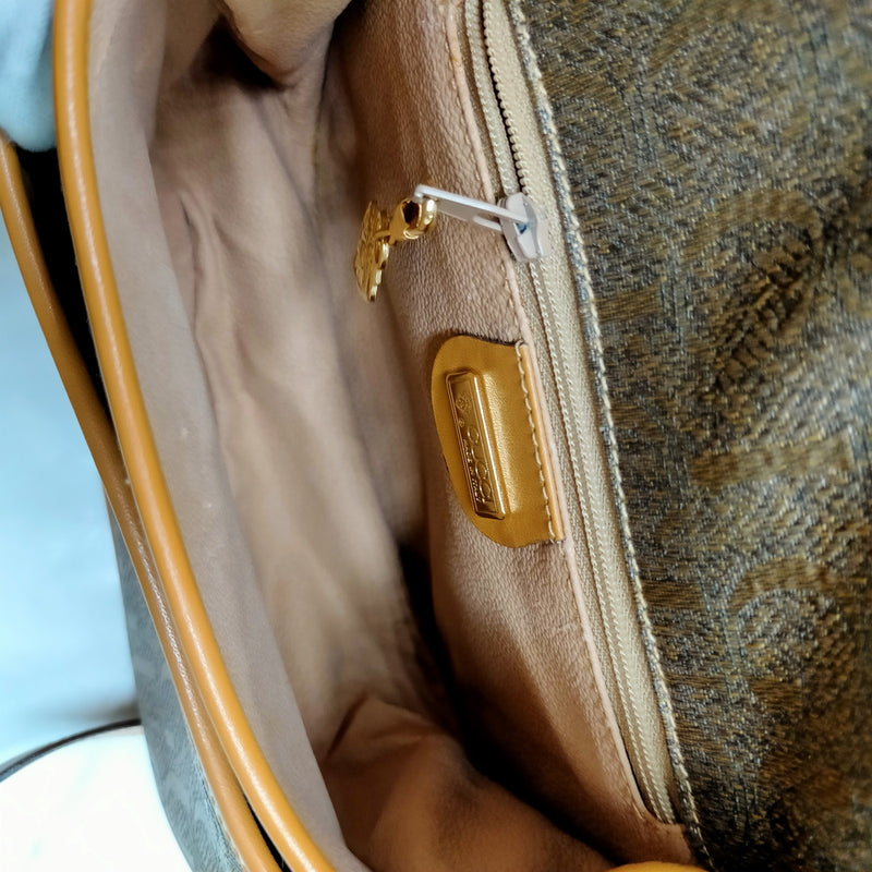 Vintage Gucci Crossbody Bag Brown Canvas