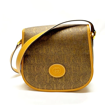 Vintage Gucci Crossbody Bag Brown Canvas