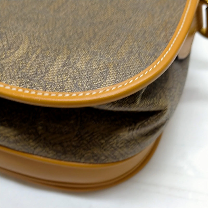 Vintage Gucci Crossbody Bag Brown Canvas