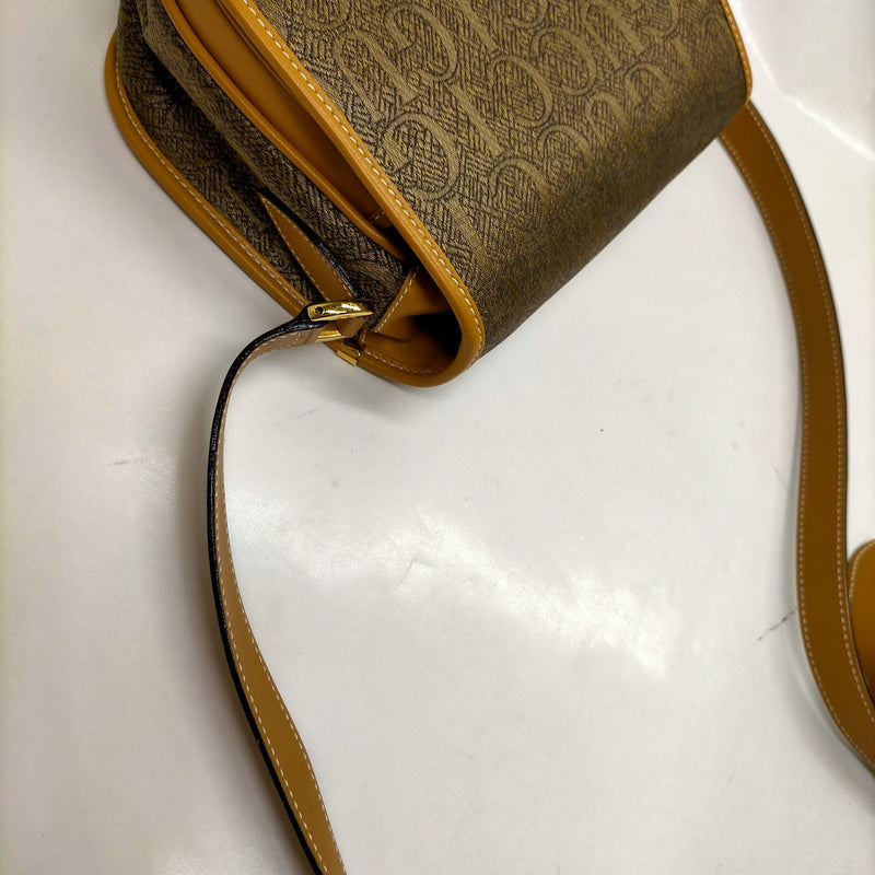 Vintage Gucci Crossbody Bag Brown Canvas