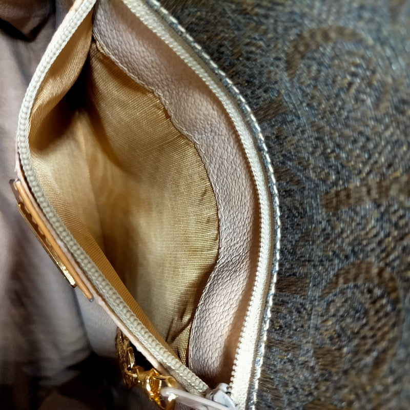 Vintage Gucci Crossbody Bag Brown Canvas
