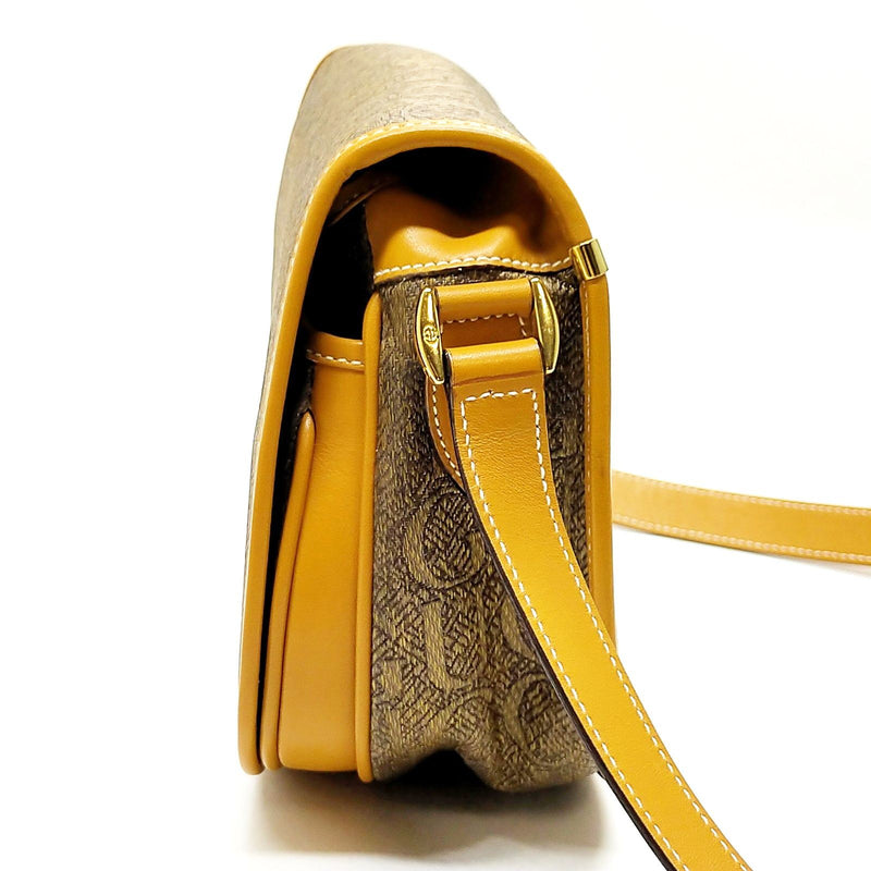 Vintage Gucci Crossbody Bag Brown Canvas