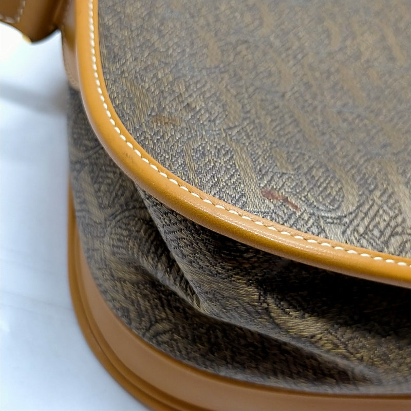 Vintage Gucci Crossbody Bag Brown Canvas