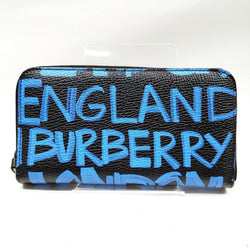 Burberry Long Wallet Black Leather