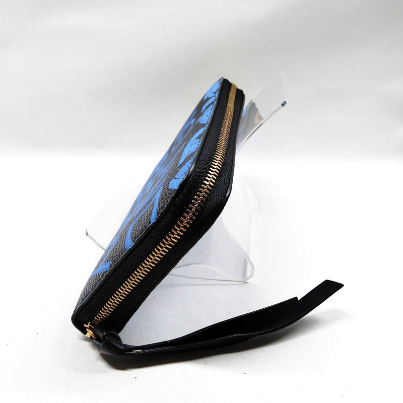 Burberry Long Wallet Black Leather